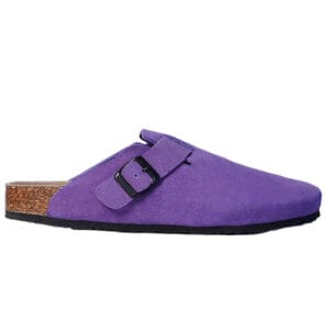 Purple Leather Clog