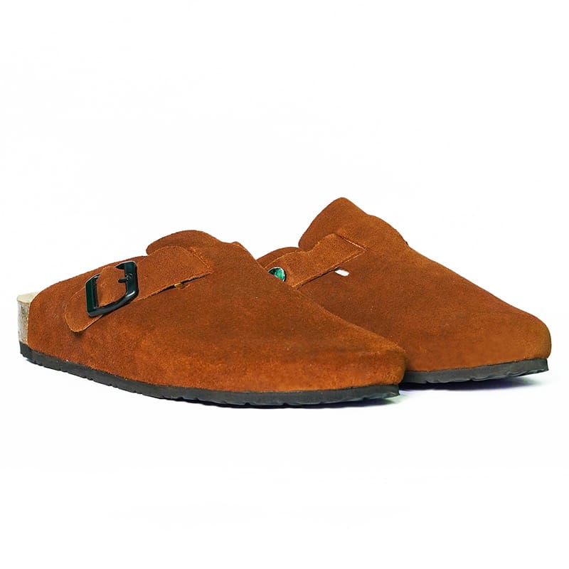 Tan Leather Clog - Image 3