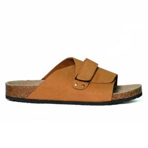 Tan Leather Slide