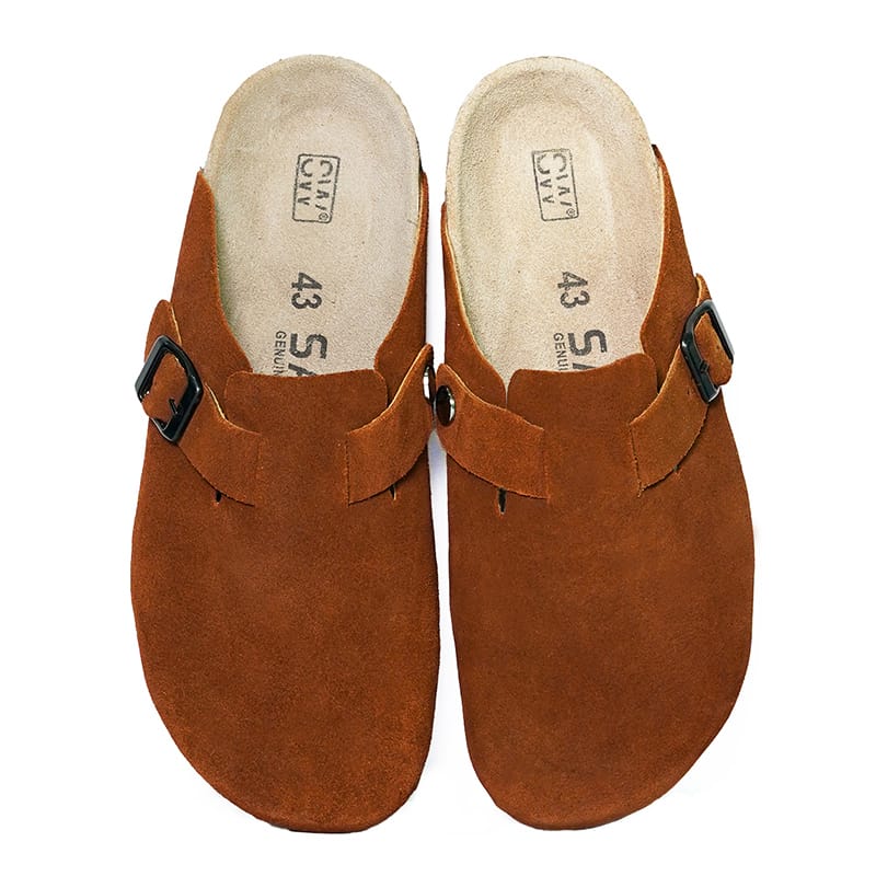 Tan Leather Clog - Image 4