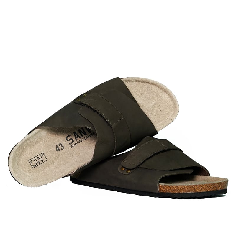 Brown Leather Slide - Image 2