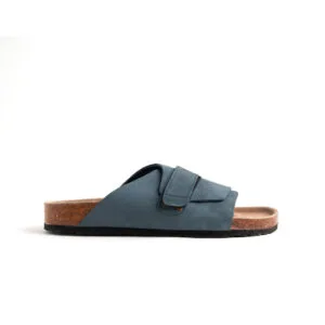 Teal Leather Slide