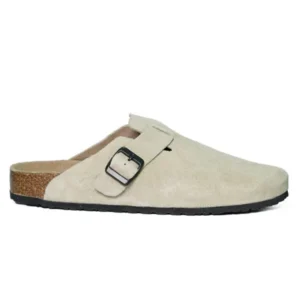 Beige Leather Clog