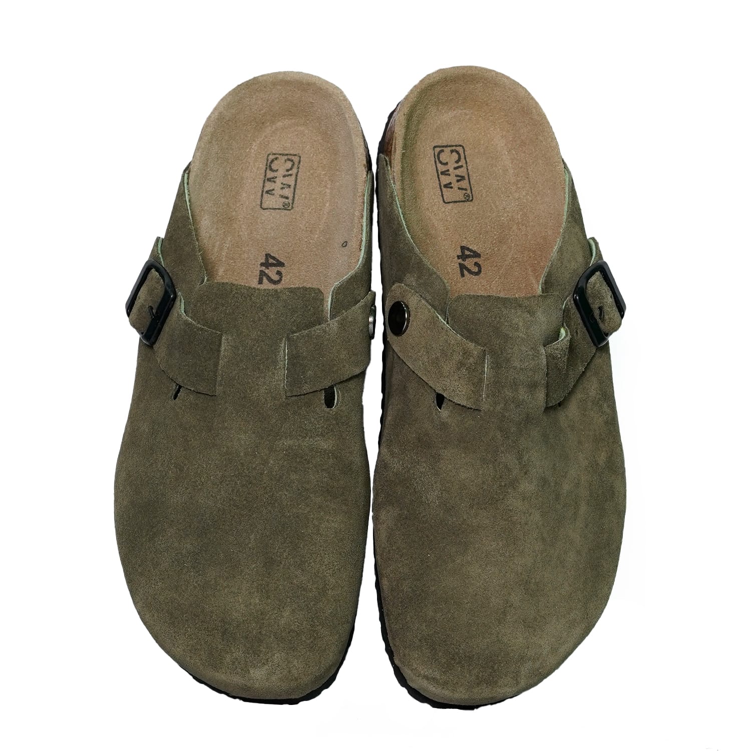 Olive Leather Clog - Image 4