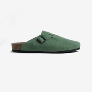 Green Leather Clog
