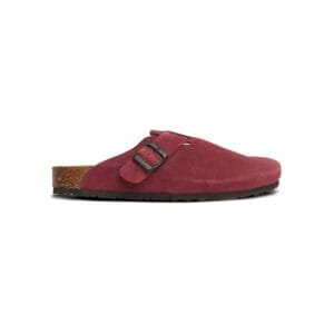 Wine Leather Clog