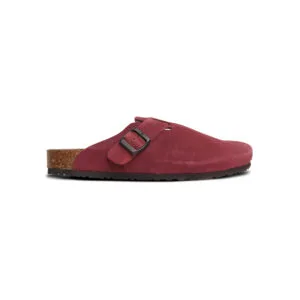 Wine Leather Clog
