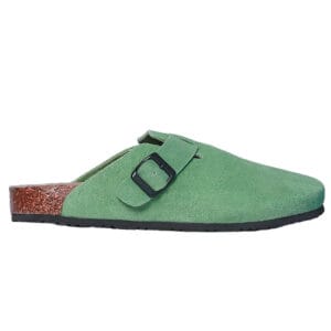 Green Leather Clog