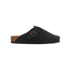 Women's Black Leather Clog