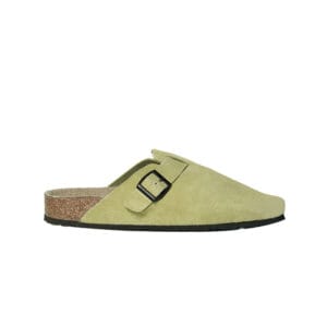 Women's Green Leather Clog
