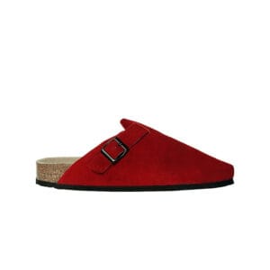 Women's Red Leather Clog