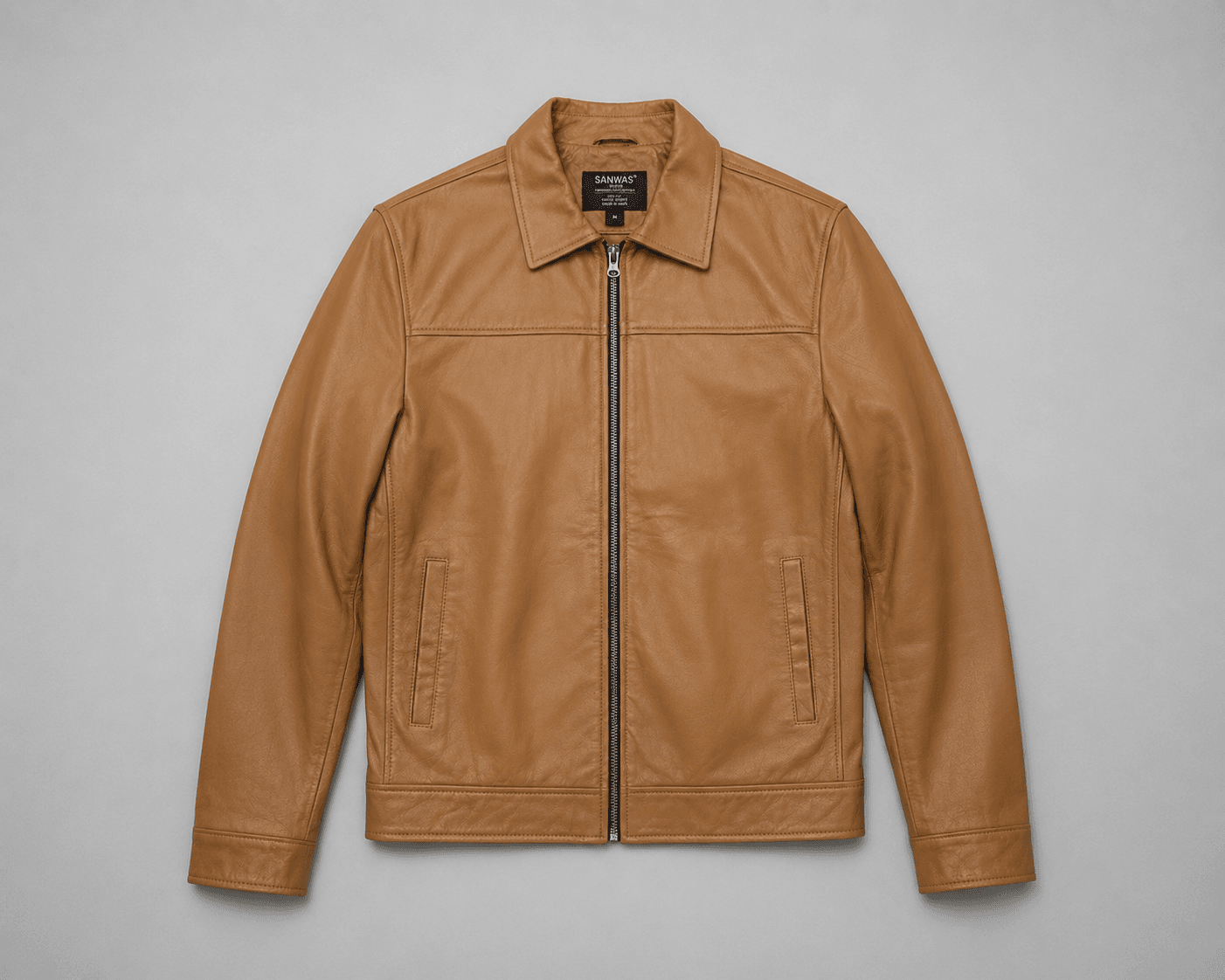 Tan Lamb Leather Jacket