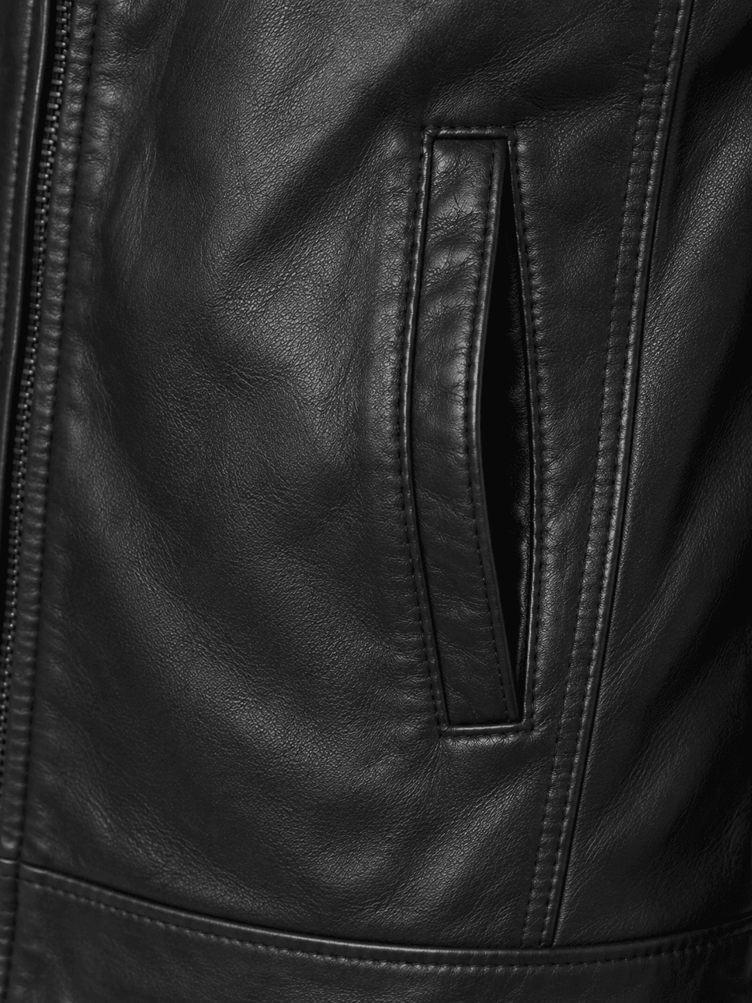 Eclipse Racer Lamb Leather Jacket - Image 5