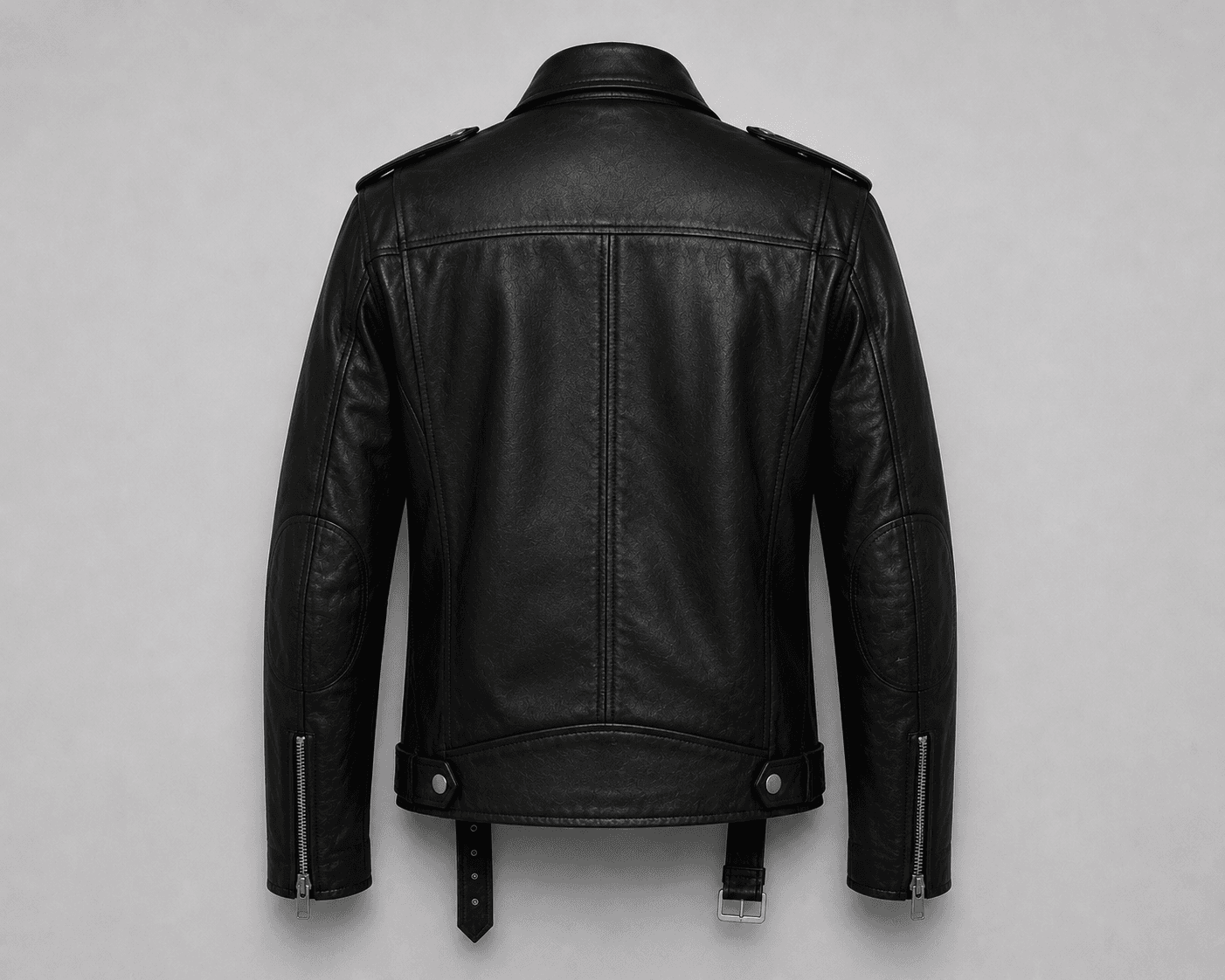 MotorBike Lamb Leather Jacket - Image 3
