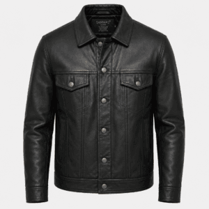 Trucker Lamb Leather Jacket