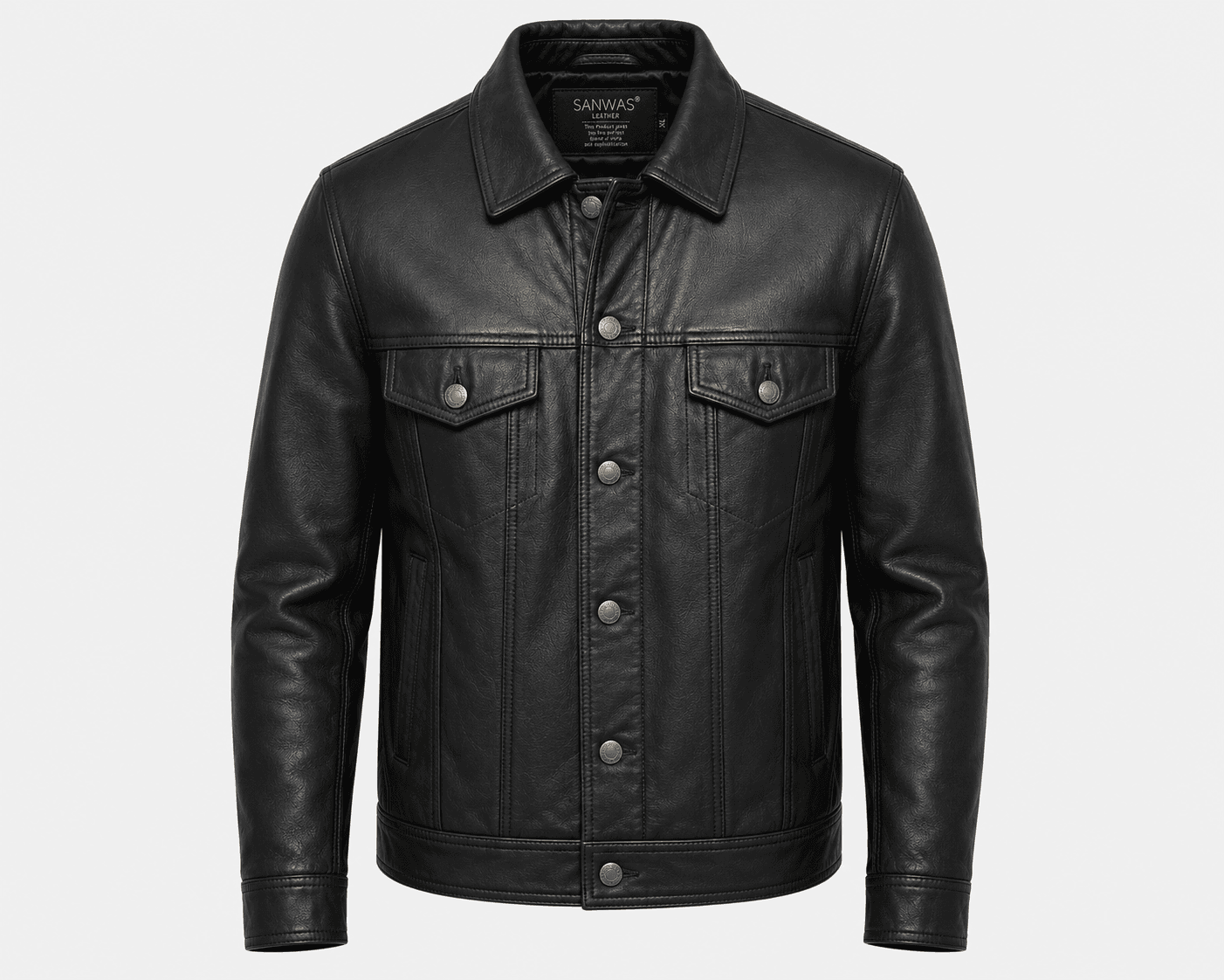Trucker Lamb Leather Jacket