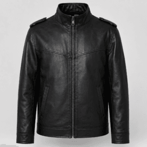 Phantom Collar Lamb Leather Jacket