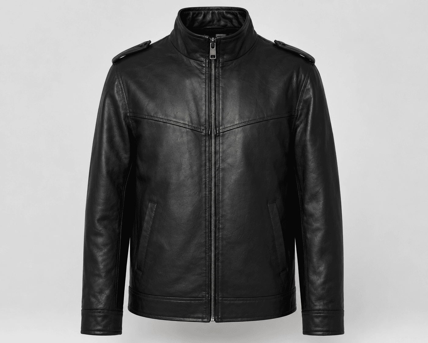 Phantom Collar Lamb Leather Jacket