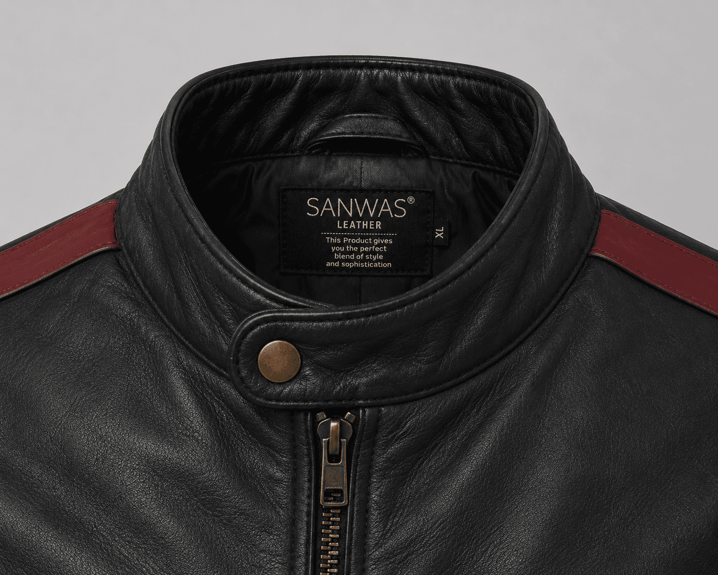 Racer Lamb Leather Jacket - Image 4