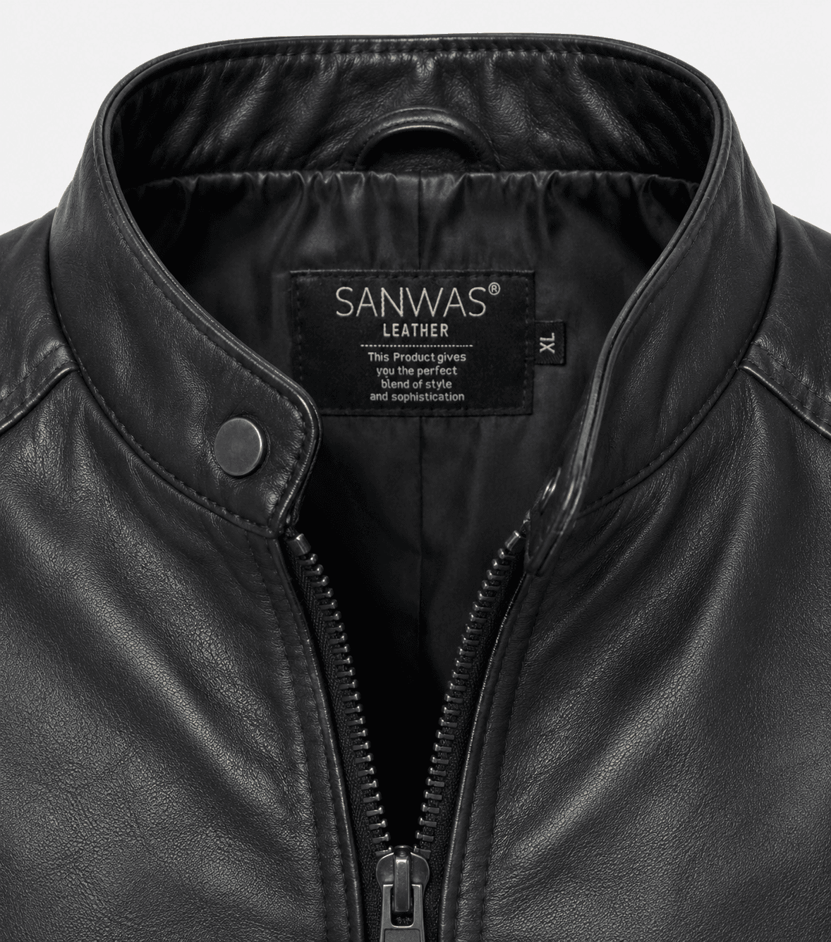 Eclipse Racer Lamb Leather Jacket - Image 4