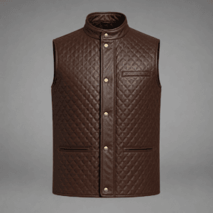 Half Quilted  Lamb Leather Jacket