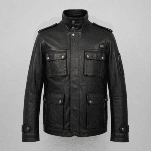 Cargo Lamb Leather Jacket