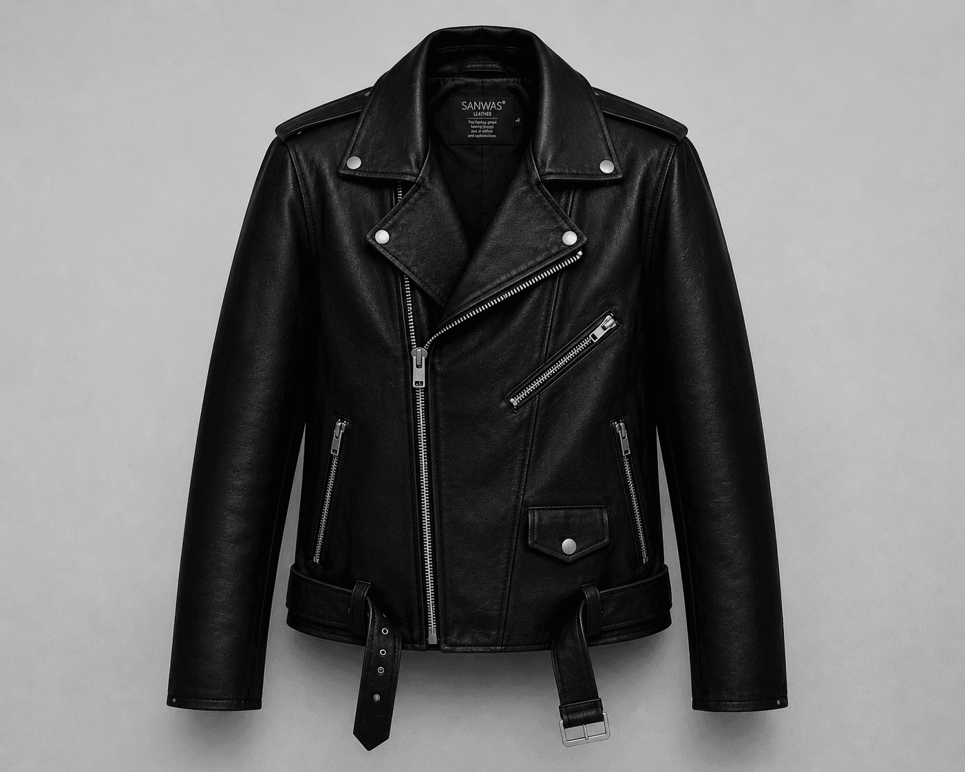 MotorBike Lamb Leather Jacket